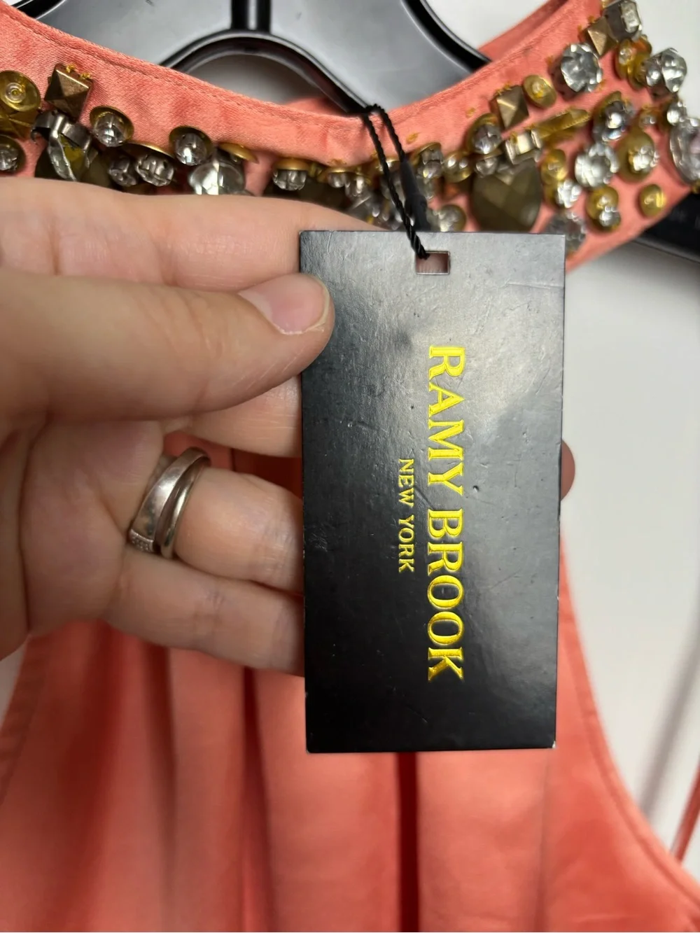 Ramy Brook Women's Darina High-Neck‎ Mini Dress sz M